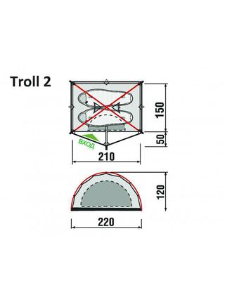 Палатка GreenLand Troll 2 2014 (2 места)